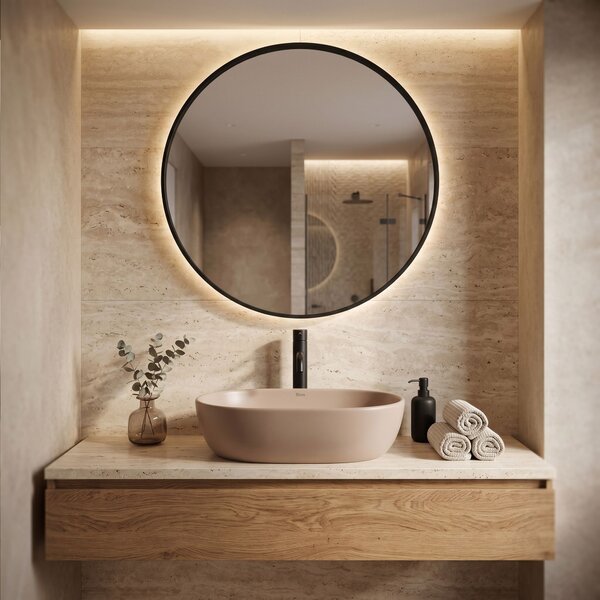 Countertop washbasin Rea Focus Taupe
