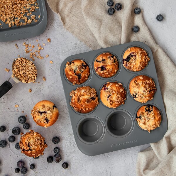 MasterClass Smart Ceramic Non Stick Nine Cup Muffin Tin