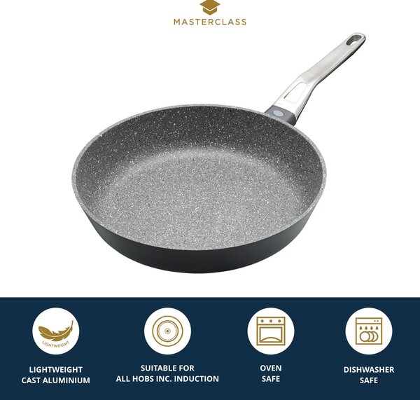 MasterClass Non-Stick Aluminium Frying Pan, 28cm