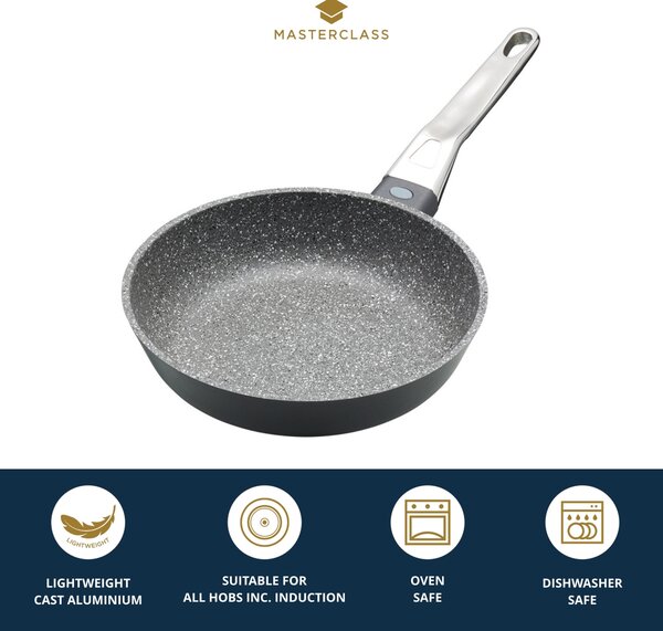 MasterClass Non-Stick Aluminium Frying Pan, 20cm