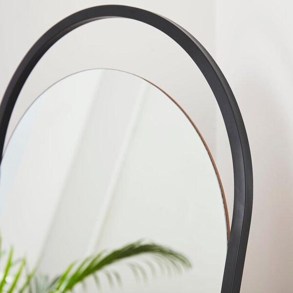 Modern Arched Full Length Free Standing Mirror