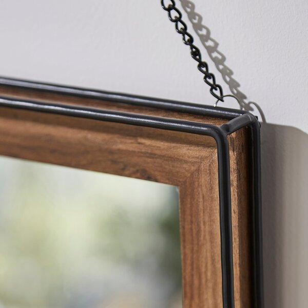 Fulton Rectangle Hanging Chain Wall Mirror