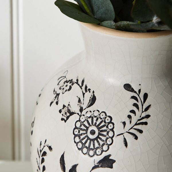 Floral Ceramic Vase