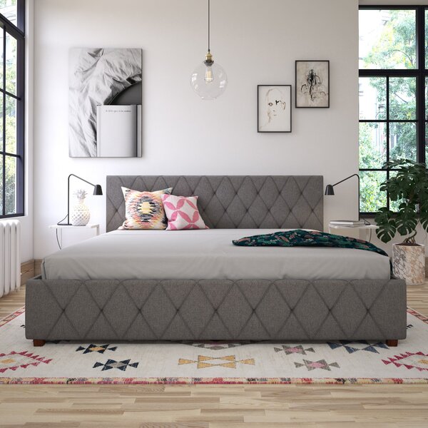 Cosmo Living Elizabeth Bed Frame, Linen