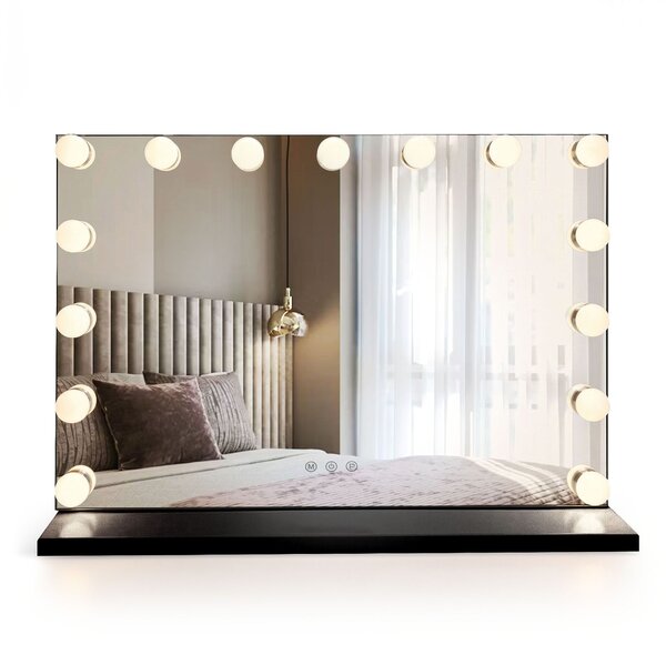 Mirror LED HOLLYWOOD Black
