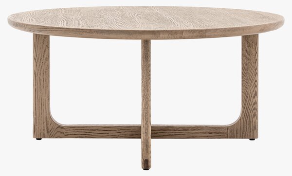Whittle Round Coffee Table in Smoked