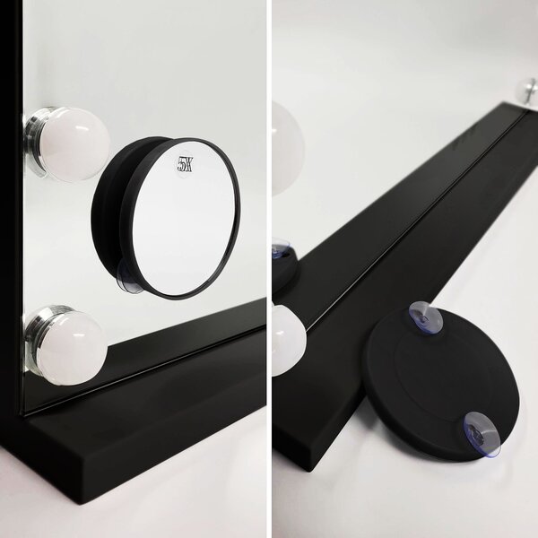 Mirror LED HOLLYWOOD Black