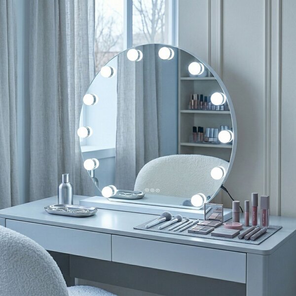 Mirror LED HOLLYWOOD White 50 cm