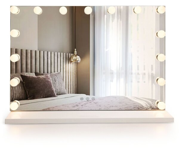 Mirror LED HOLLYWOOD White 80x60
