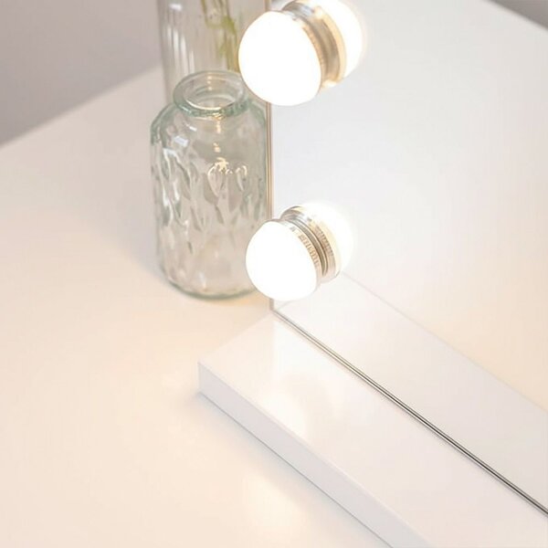 Mirror LED HOLLYWOOD White 80x60