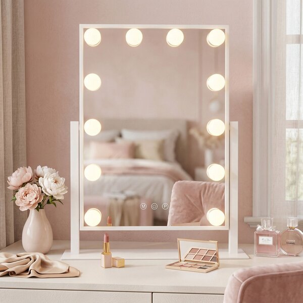 Mirror LED STYLE White 30x40