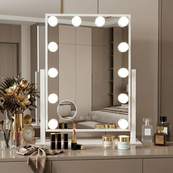 Mirror LED STYLE White 30x40