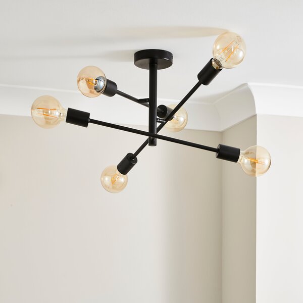 Koppla 6 Light Semi Flush Ceiling Light