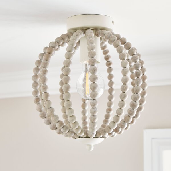 Clarice Beaded Flush Ceiling Light