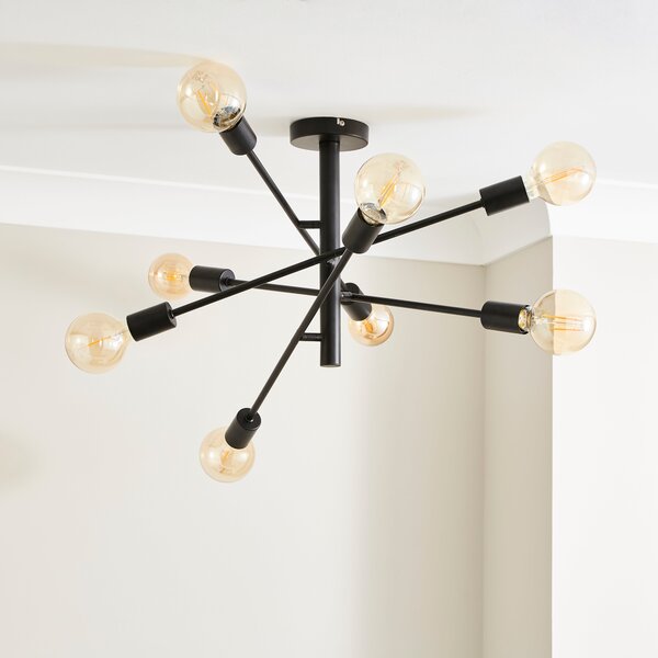 Koppla 8 Light Semi Flush Ceiling Light