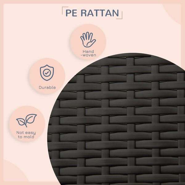 PawHut Wicker Dog House, Rattan Pet Bed, with Removable Cushion, Canopy, for Small and Medium Dogs - Cream Aosom UK