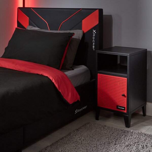 X Rocker MESH TEK Bedside Table with Single Cube Storage