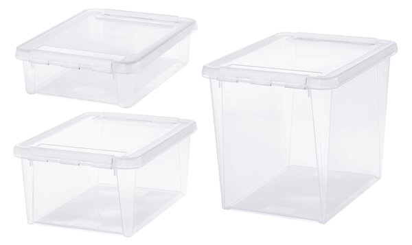 SmartStore Home Bundle Assorted Boxes, Clear