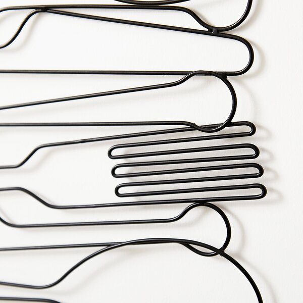 Utensils Wall Art with Hooks