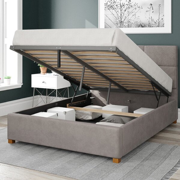 Caine Ottoman Bed Frame, Plush Velvet