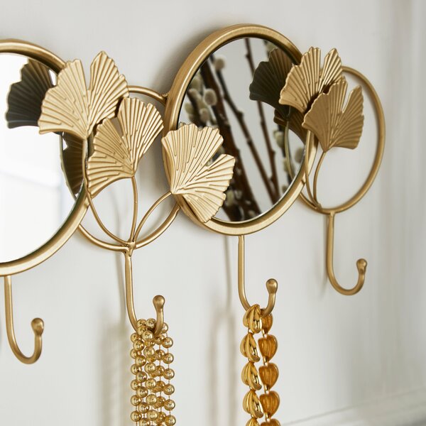 Gingko Gold Decorative Hooks