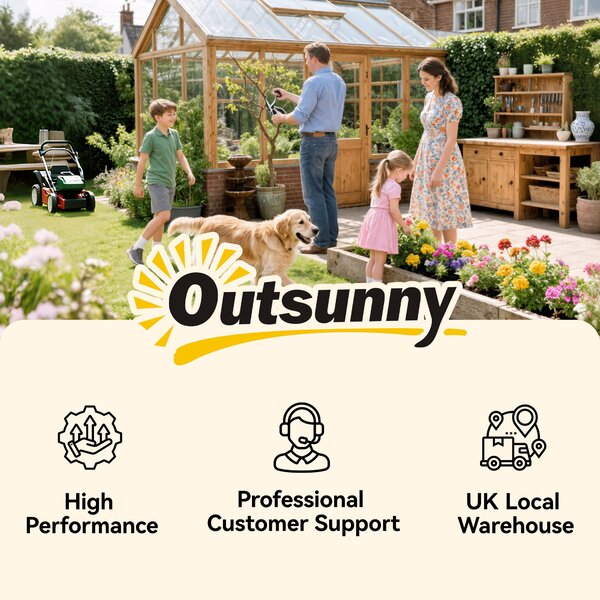 Outsunny Raised Garden Bed with Metal Trellis, Pack of 2 Wooden Elevated Planter Box with Wheels and Drainage Holes, Outdoor Raised Planter for Climbing Plants, Fruits, Vegetables, Flowers, Brown