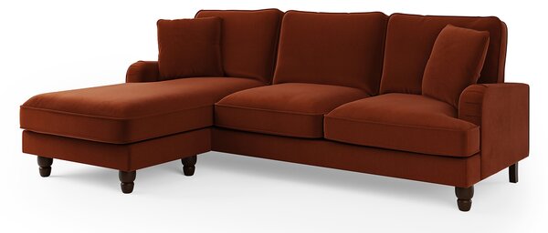 Beatrice Matte Velvet Corner Sofa