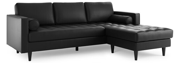 Zoe Faux Leather Corner Chaise