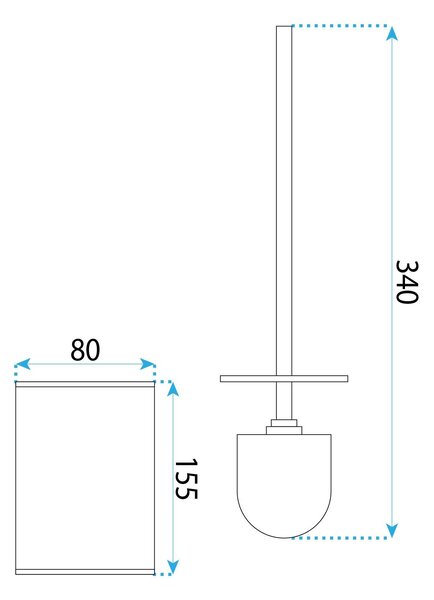 Toilet brush B110 TITAN