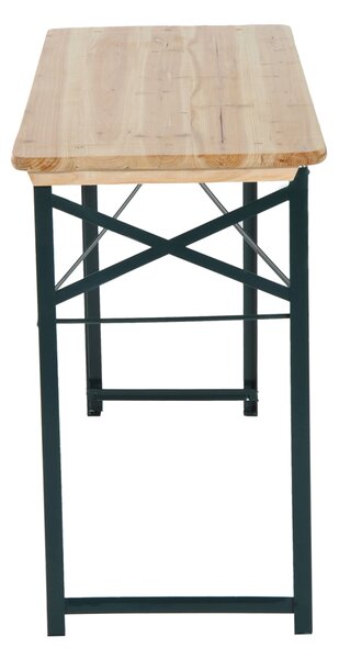 Outsunny 3 pcs Wooden Table Bench Set