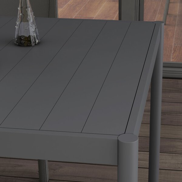 Outsunny Six-Seater Aluminium Outdoor Table, Durable, Weather-Resistant, Family Garden Furniture