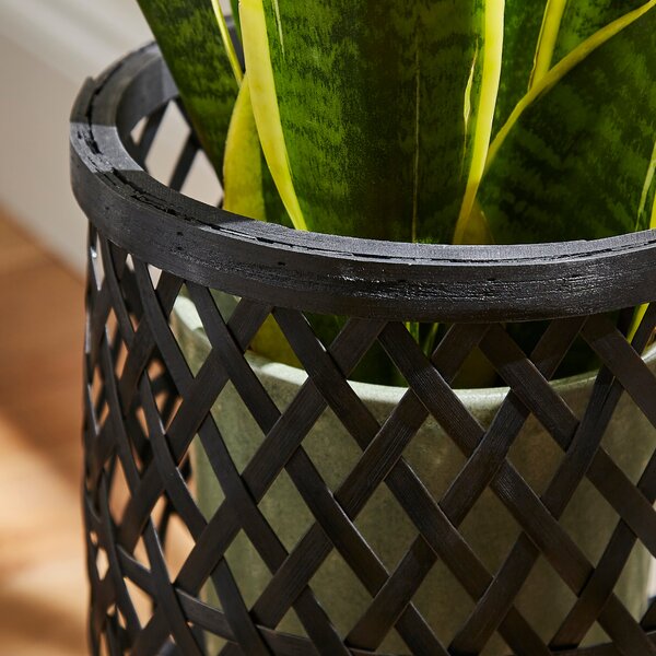 Bamboo and Wood Plant Pot Stand