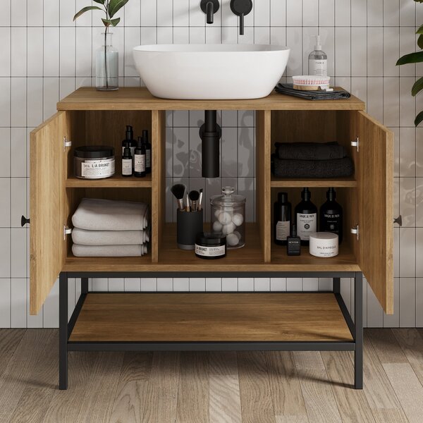 Fulton Vanity Unit, Pine Effect