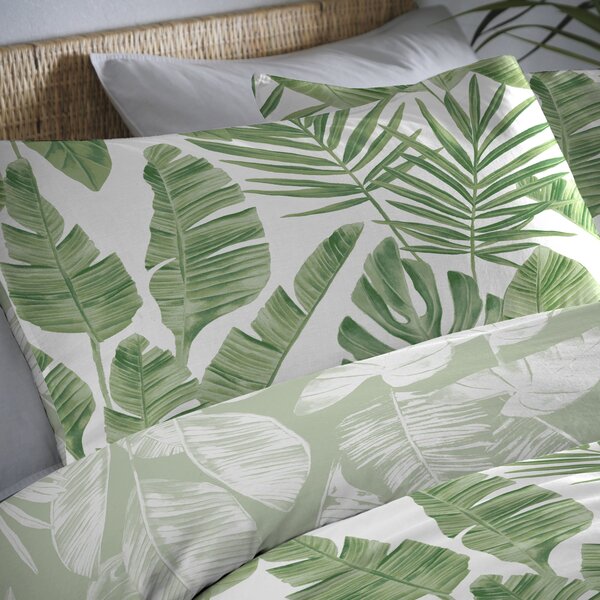 Tahiti Green Duvet Cover and Pillowcase Set