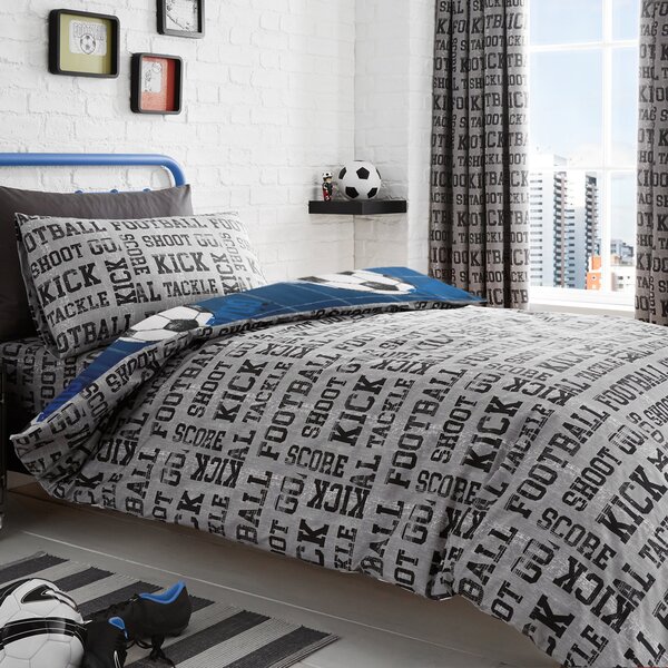 Football Duvet Cover and Pillowcase Set