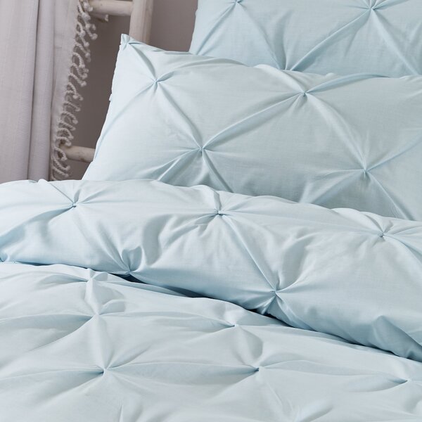 Serene Lara Duvet Cover & Pillowcase Set White