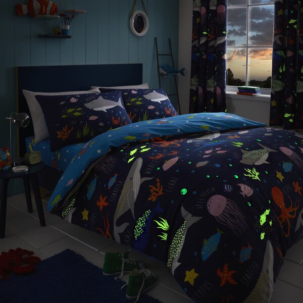 Sea Life Duvet Cover and Pillowcase Set