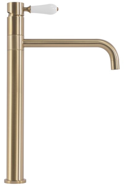 Bathroom faucet Rea Serra Brush Gold high