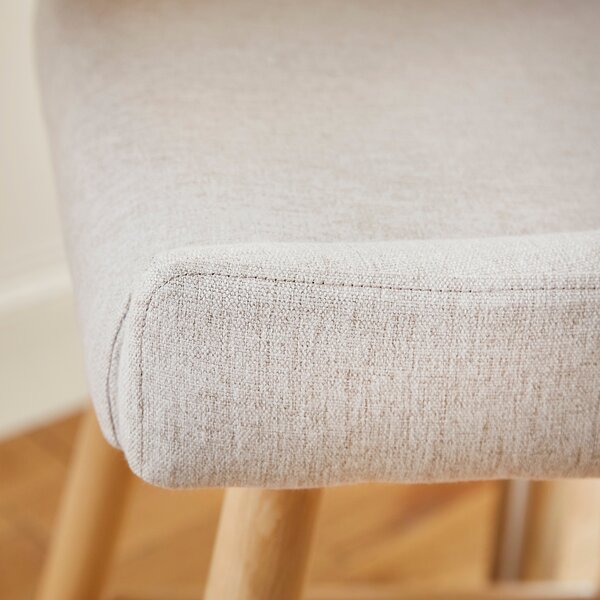 Montreal Bar Stool, Natural Fabric