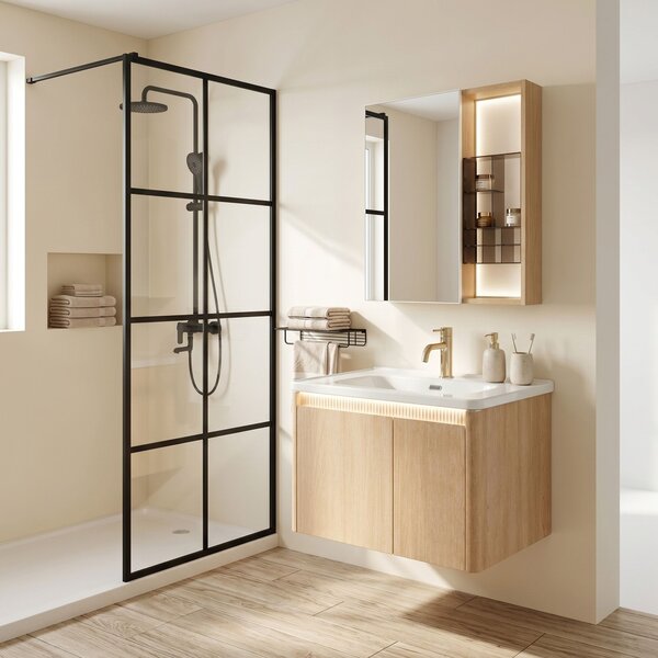 Bathroom furniture set with washbasin Sora DE07-70 Oak 70CM