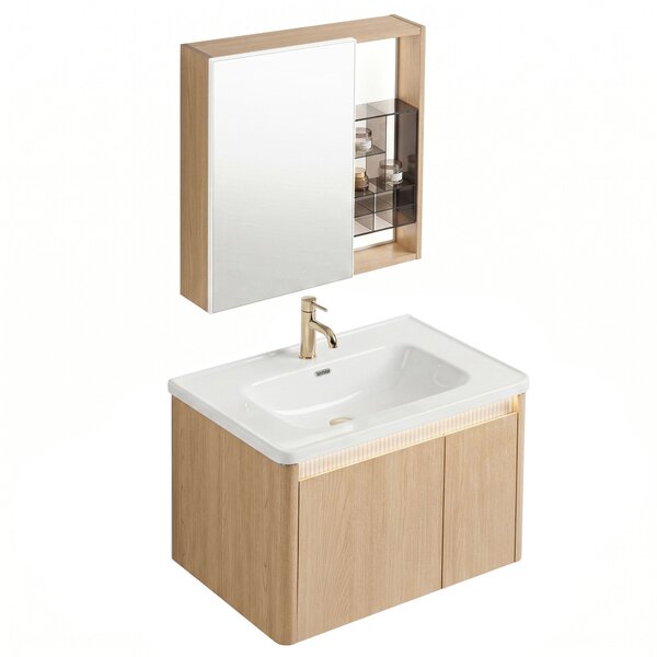 Bathroom furniture set with washbasin Sora DE07-70 Oak 70CM