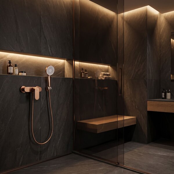 Shower faucet REA DROP Brush Copper