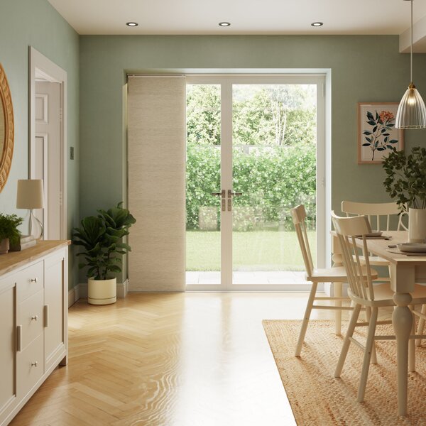 Linen Look Natural Panel Blind