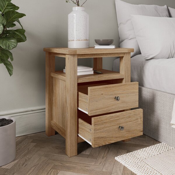 Olney 2 Drawer Bedside Table