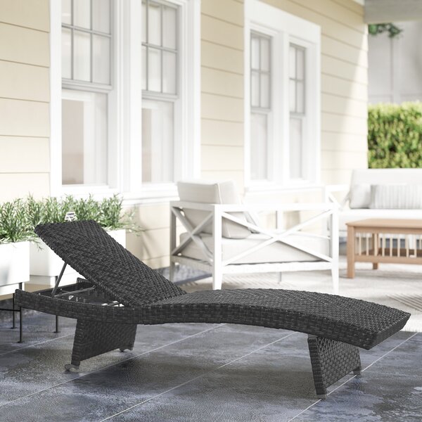 Outsunny Outdoor PE Rattan Sun Lounger with 4-Level Adjustable Backrest, Non-Slip Legs for Balcony, Beach, Black Aosom UK