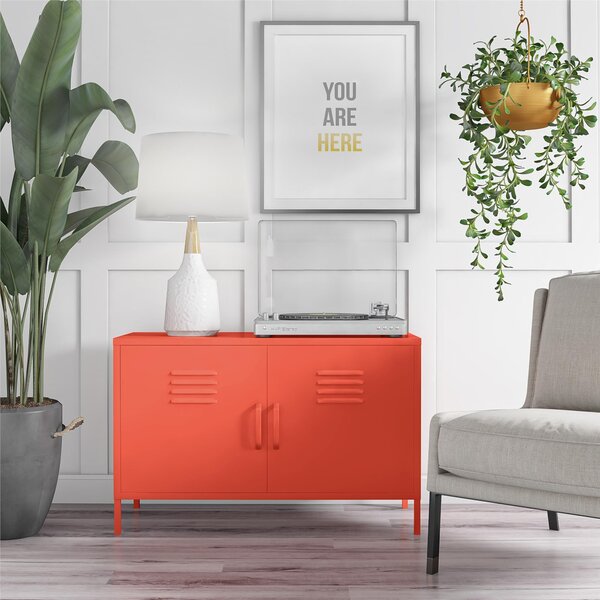 Drake 2 Door Metal Low Cabinet