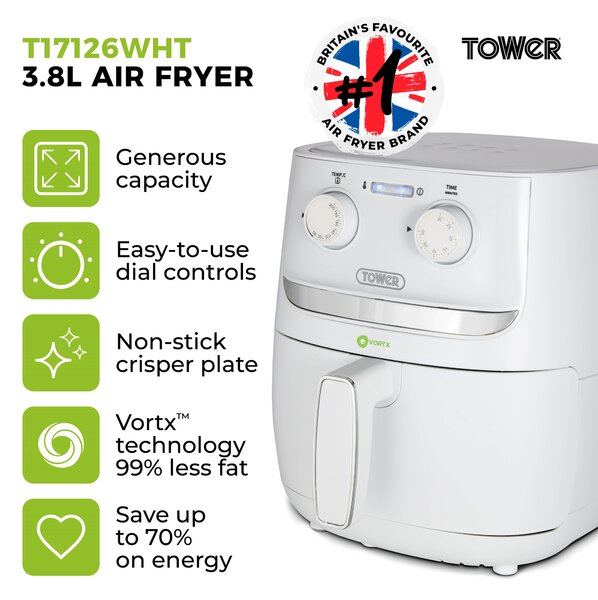 Tower Vortx 3.8L Colour Air Fryer