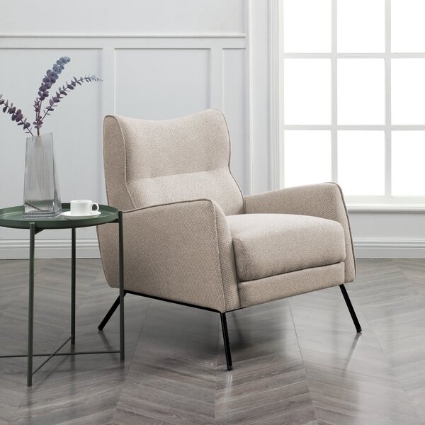 Clara Linen Effect Accent Chair