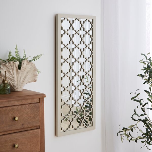 Sandstone Washed Decorative Rectangle Wall Mirror