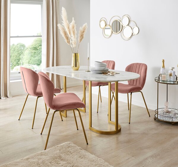 Lila Dining Chair, Velvet